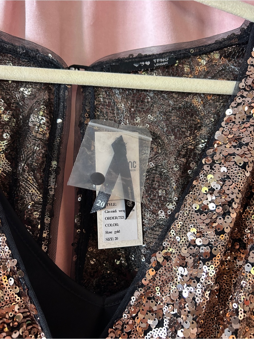 ASOS Plus Size Sequin Sequin Dress - Picture 3 of 5